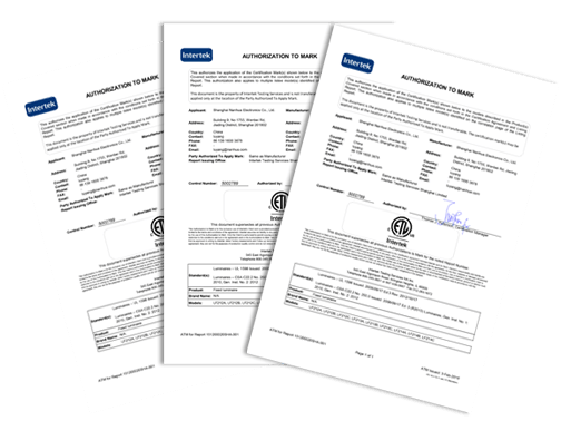 南華LED投光燈ETL認(rèn)證圖