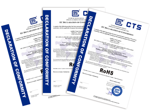 南華聲光報(bào)警器RoHS證書圖