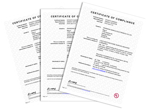 南華LED步道照明燈UL認(rèn)證圖