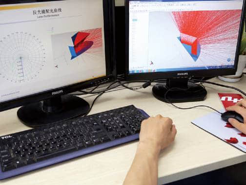 南華LED照明燈燈光數(shù)據(jù)模擬圖